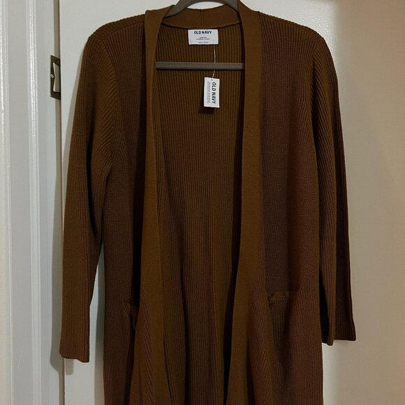 Old Navy Women's Long Cardigan, Brown/Rust, Medium Petite (New With Tags**) - Picture 1 of 2